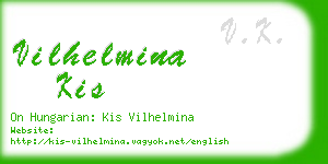 vilhelmina kis business card